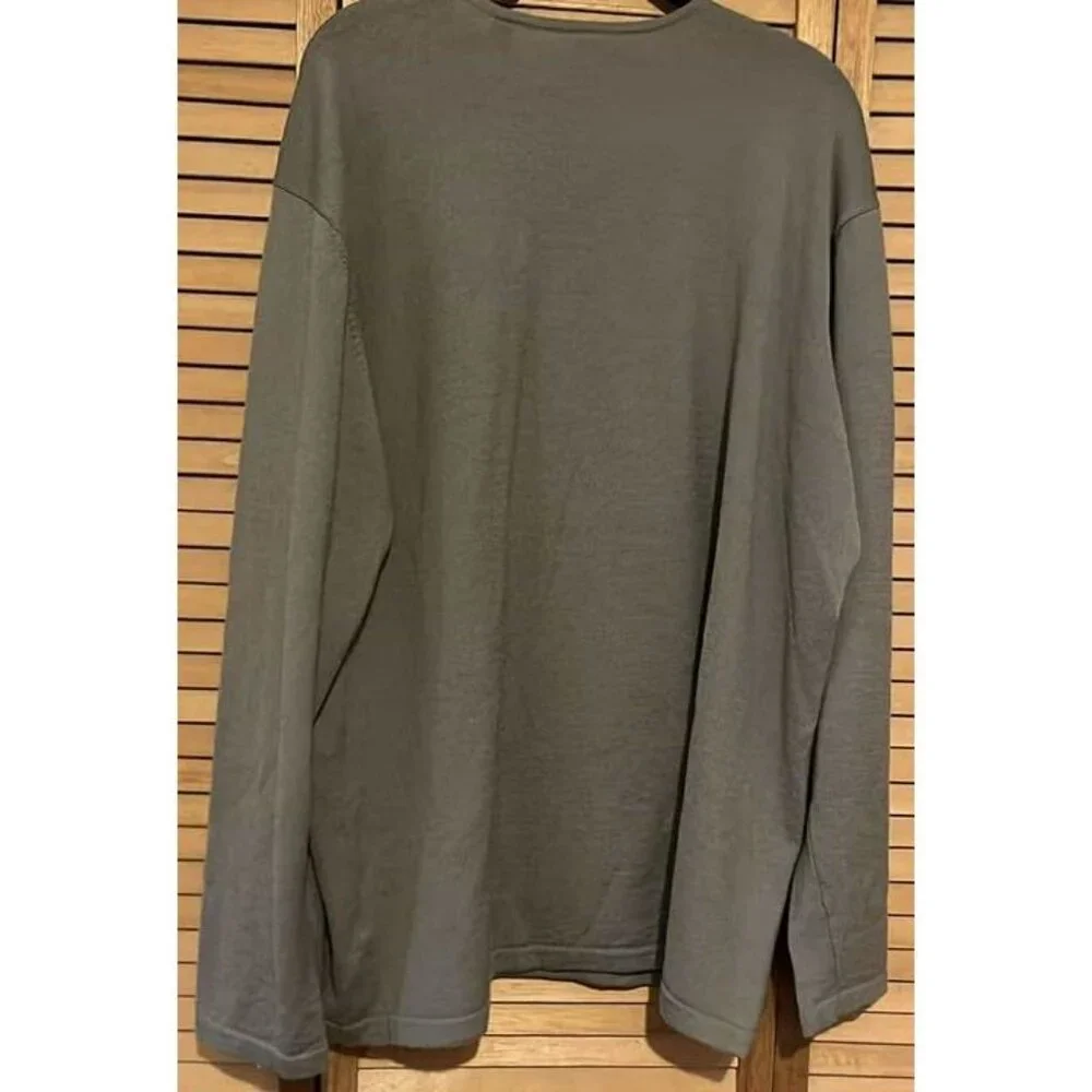 VINTAGE ISDA & CO 95% Merino Wool Men's V Neck Sweater XXL/Charity Sale‎